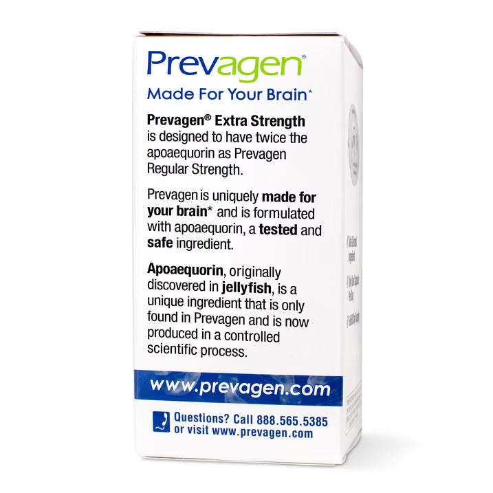 Prevagen Extra Strength 60 Capsules with Apoaequorin & Vitamin D
