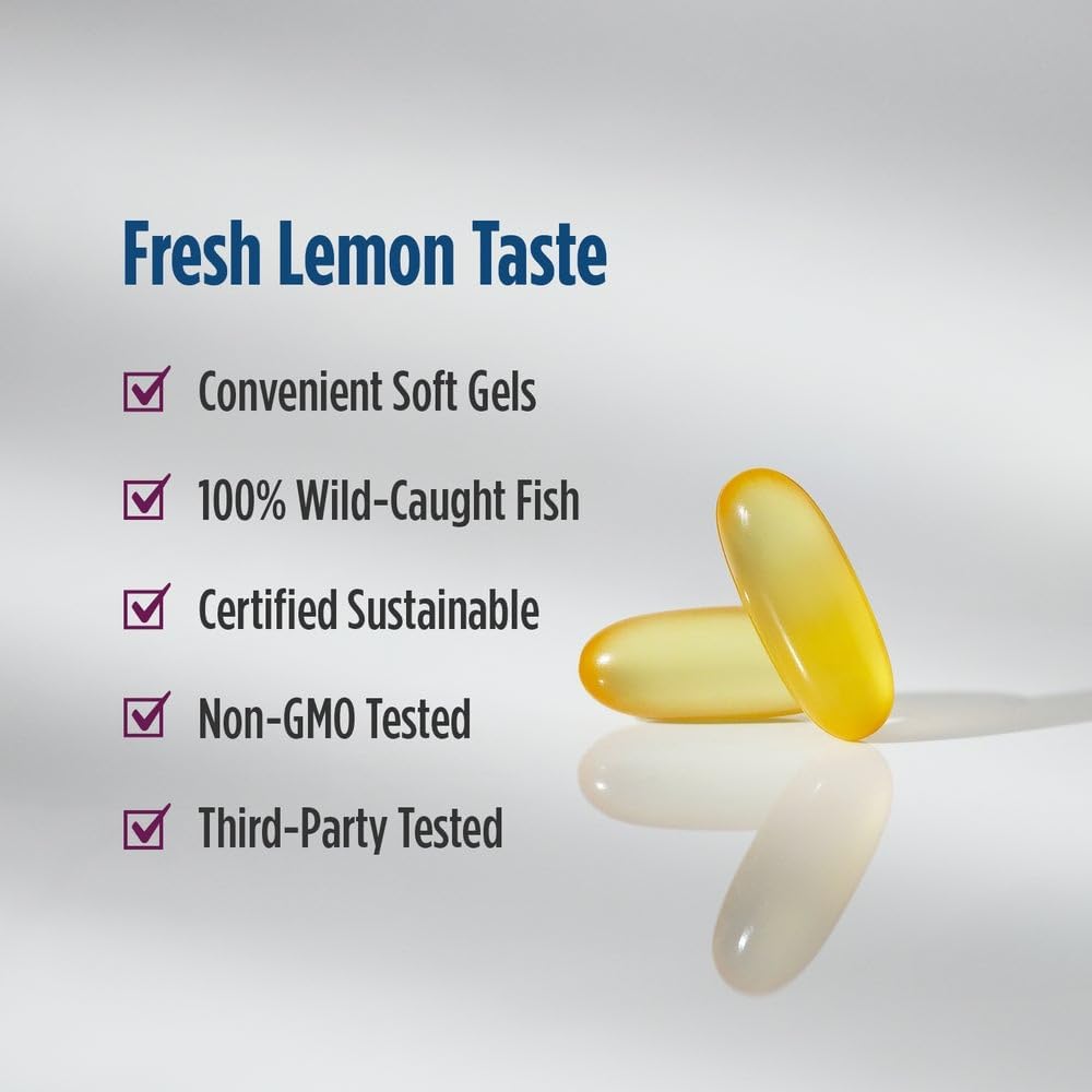Nordic Naturals Complete Omega-3 EPA DHA GLA Lemon 180 Softgels