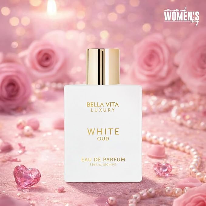 Bellavita Luxury White Oud Eau de Parfum 100ml – Long-Lasting Unisex Fragrance with Fruity, Artemisia Lemon, Freesia & Tobacco Notes | Perfume for Men & Women