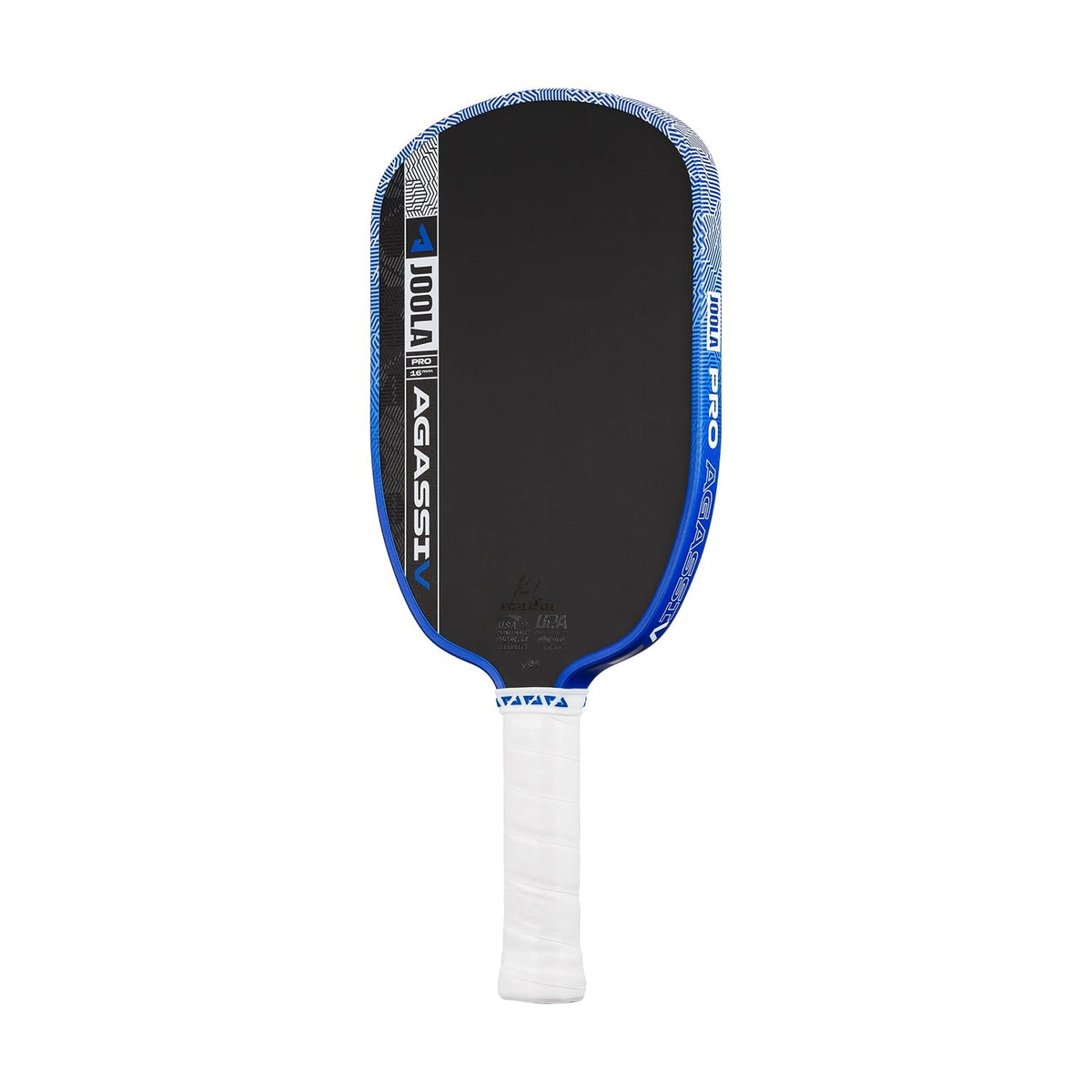JOOLA Andre Agassi Pro V Royal Blue 16mm Pickleball Paddle
