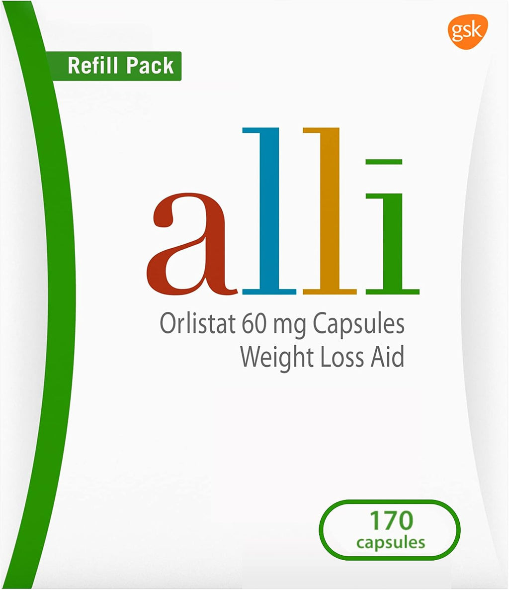 Alli Orlistat 60mg Weight Loss Capsules 170 Count