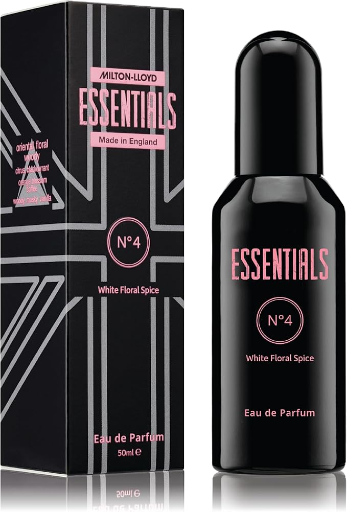 Milton-Lloyd Essentials No. 4 Women’s Perfume – 50ml Eau de Parfum, Long Lasting Floral Fragrance for Women, Affordable Luxury Scent UK