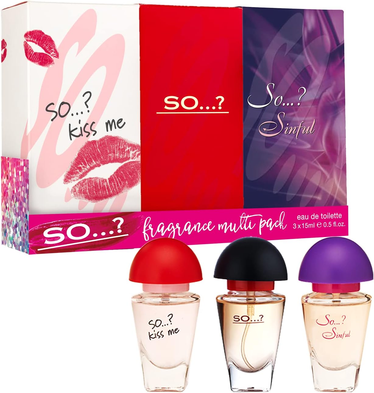 Women’s Perfume Gift Set – Trio Eau de Toilette (3 x 15ml) Travel Size Fragrance Set for Women, Long Lasting Scent, Ideal Gift for Her UK