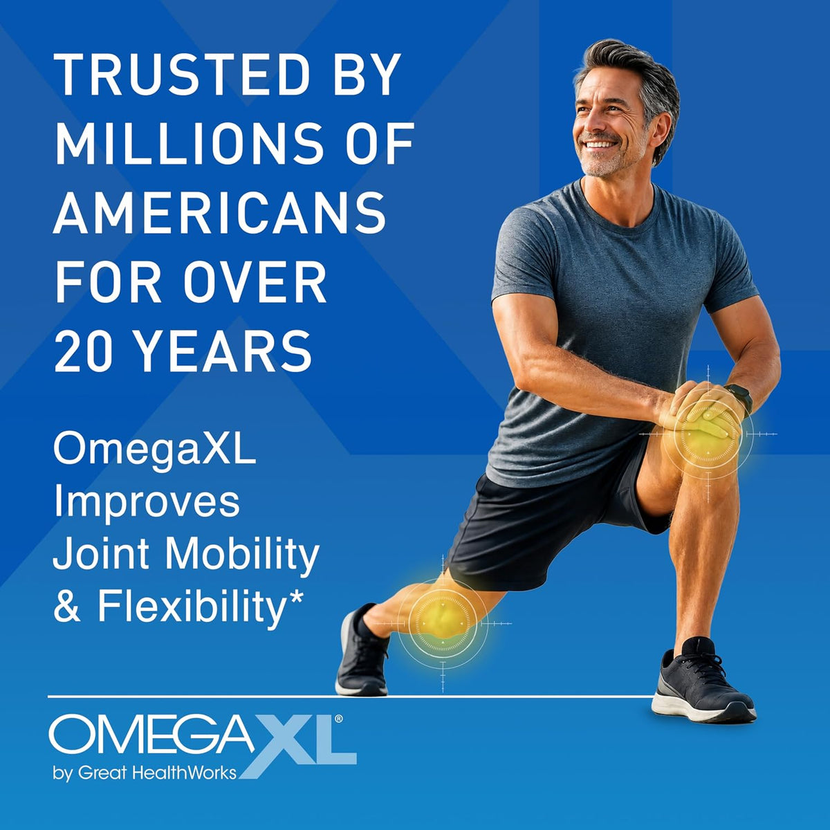 OmegaXL Joint Support Supplement Natural Muscle Support 60 Count