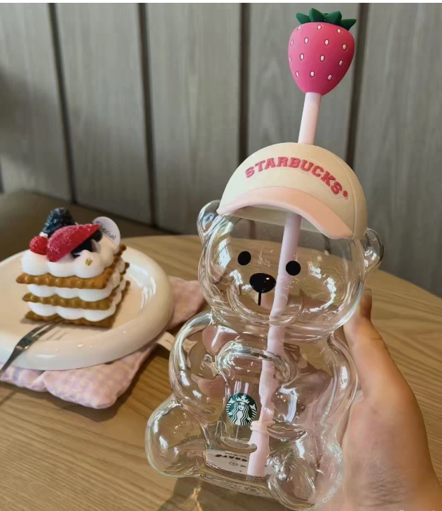 Starbucks Bearista Bear Cup Tumbler 600ml – Strawberry Topper