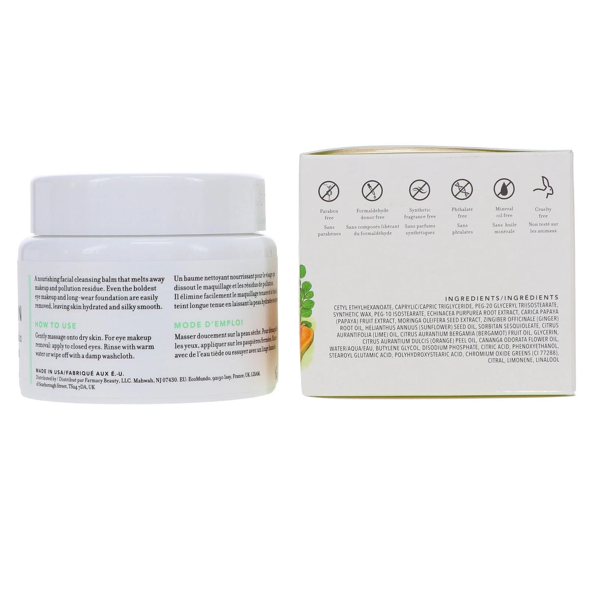 Farmacy Green Clean Makeup Meltaway Cleansing Balm 3.4oz