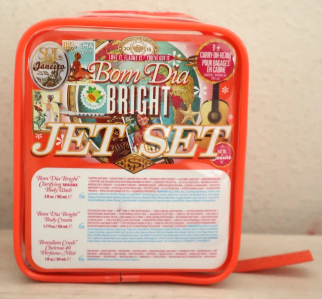 Sol de Janeiro Bom Dia Bright Jet Set Mini Travel Gift Set – Warm Floral Scent