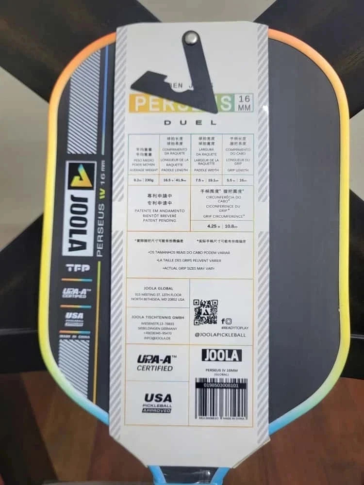 JOOLA Perseus Ben Johns Pro IV 16mm Pickleball Paddle