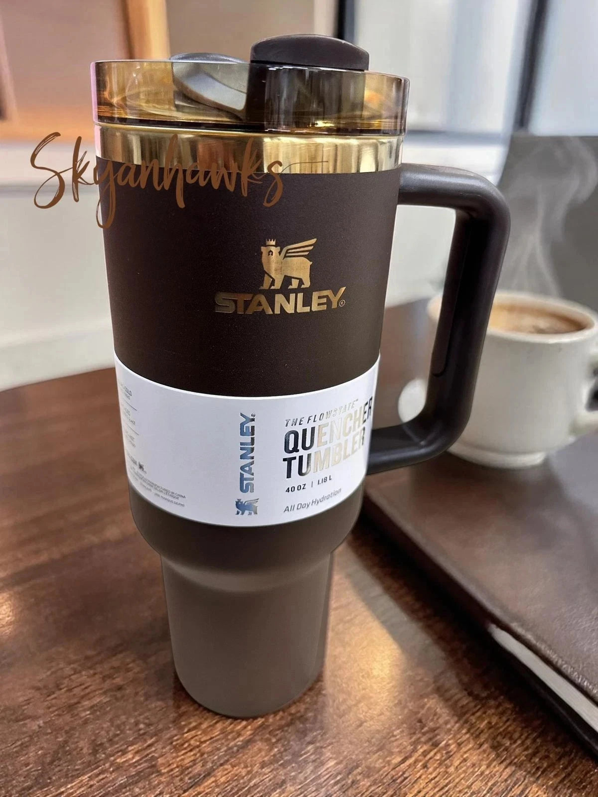 Stanley Chocolate Gold Quencher H2.0 FlowState Tumbler 40 oz – Factory Sealed