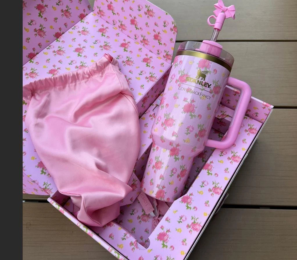 Stanley x LoveShackFancy Ibiza Sunset Pink Floral Tumbler 40oz