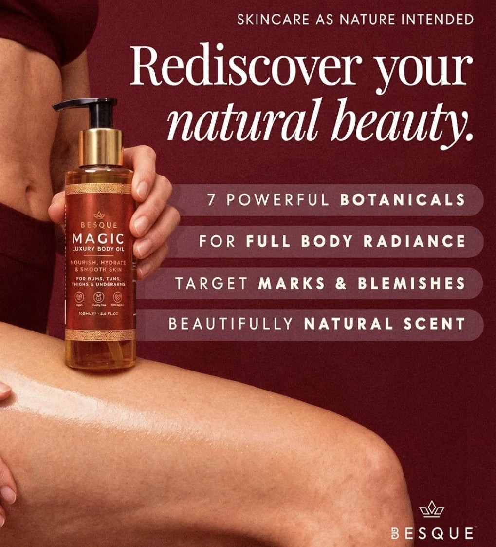 Besque Original Magic Body Oil – Hydrating Body Oil for Women