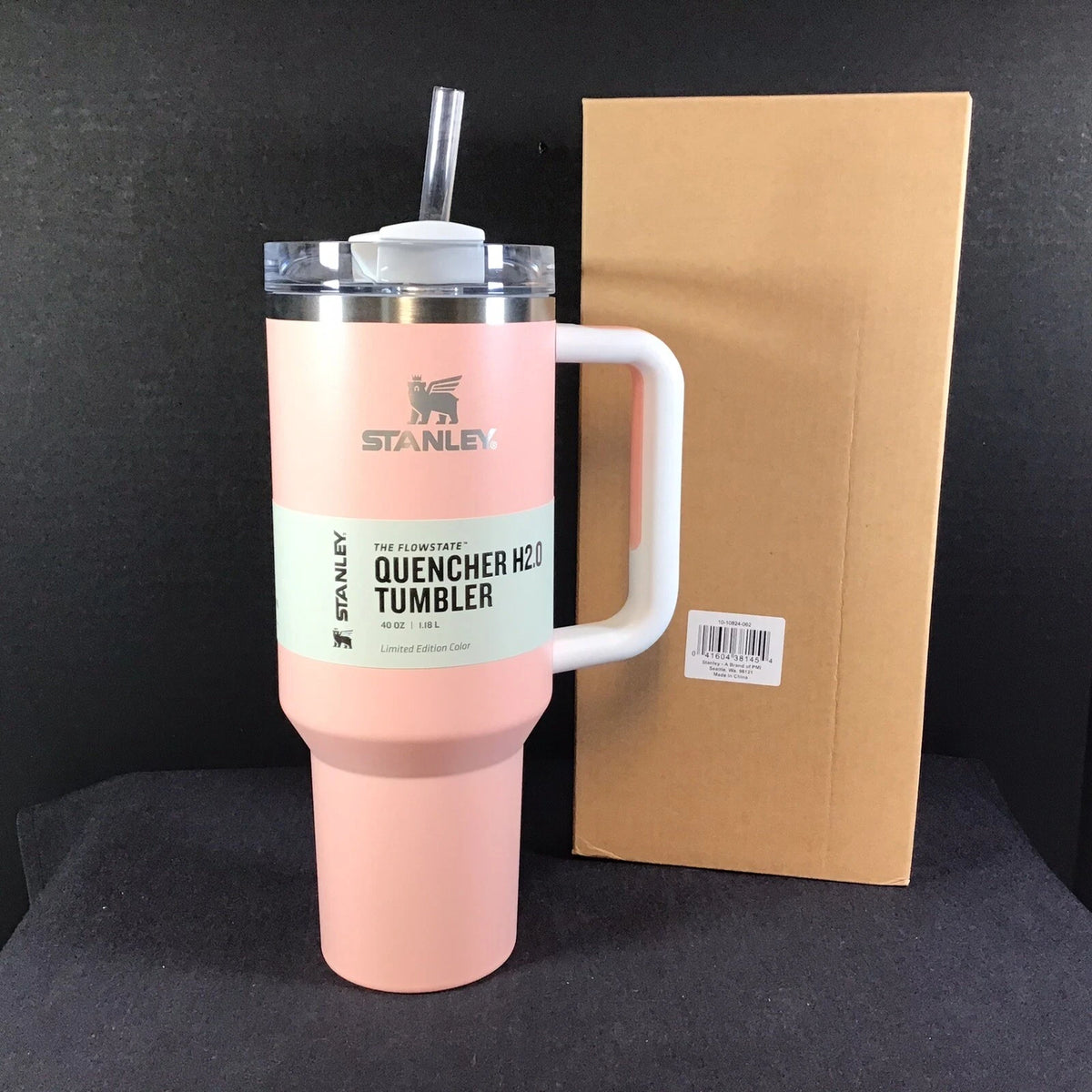 Stanley Quencher H2.0 FlowState Peach Tumbler 40oz Limited Edition