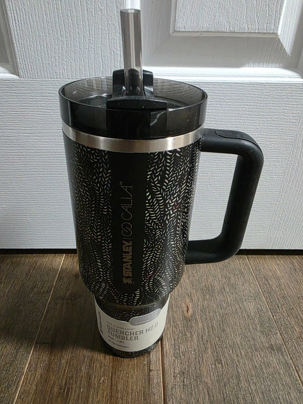 Stanley Quencher H2.0 40oz Black Serpent Insulated Tumbler with Handle & Straw