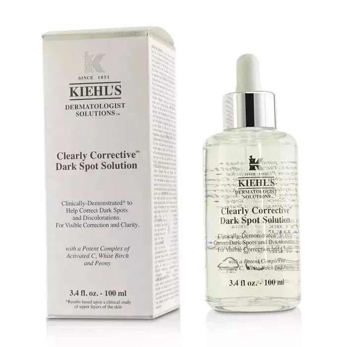 Kiehl's Clearly Corrective Dark Spot Solution 3.4oz / 100ml New in Box