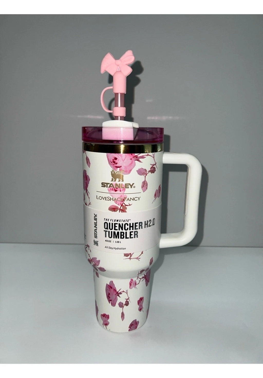 Stanley x LoveShackFancy Rosa Bow Pink Quencher H2.0 40oz