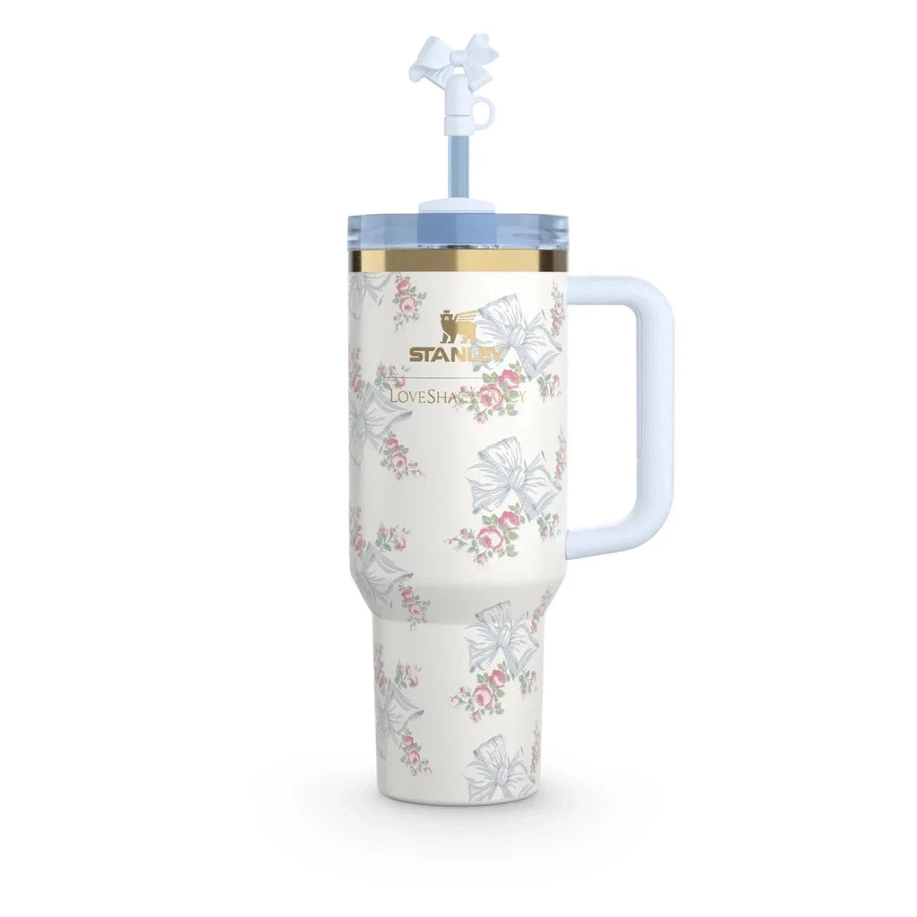Stanley x LoveShackFancy Holiday Rosa Beaux Blue Tumbler 40oz