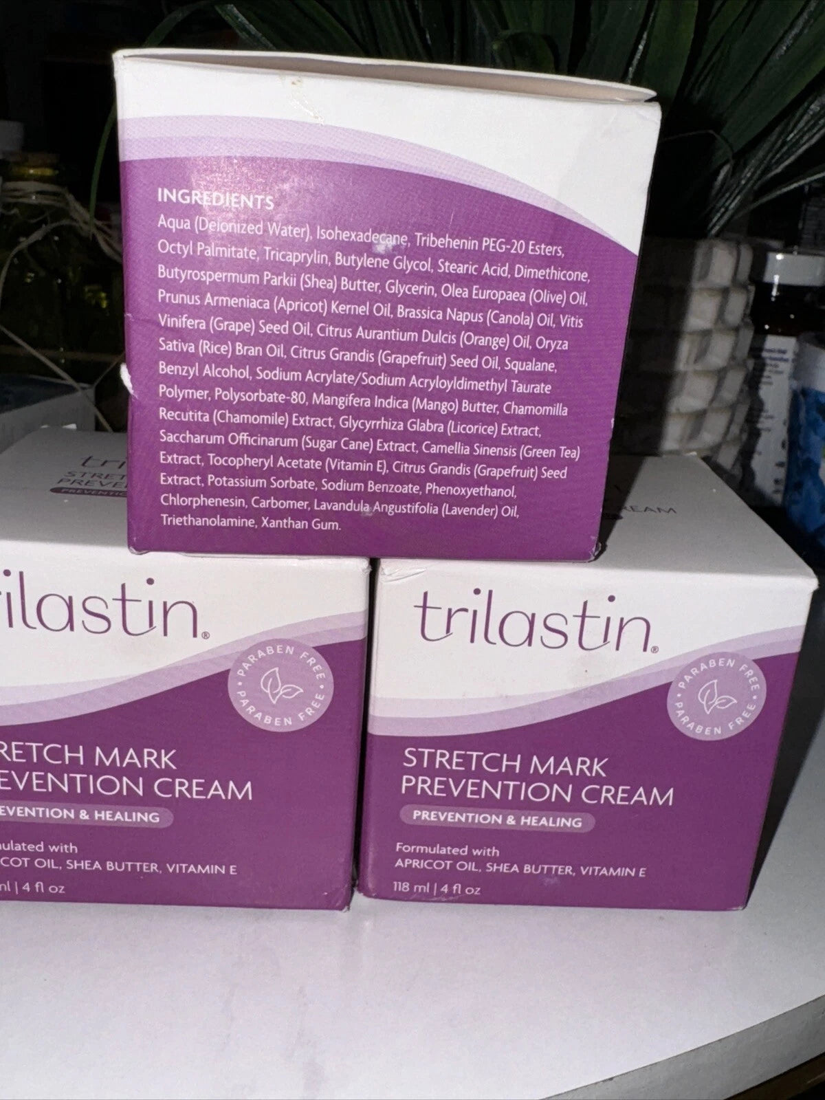 TriLASTIN Maternity Stretch Mark Prevention & Healing Cream 4oz - New