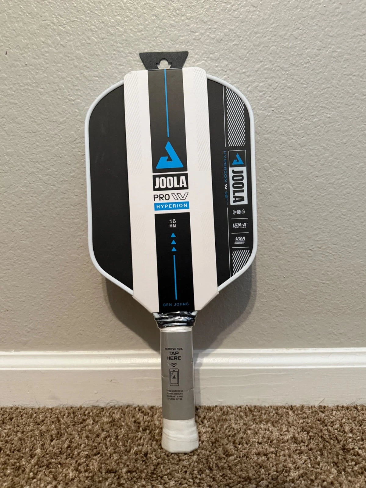 JOOLA Ben Johns Hyperion Pro IV 16mm Pickleball Paddle Black