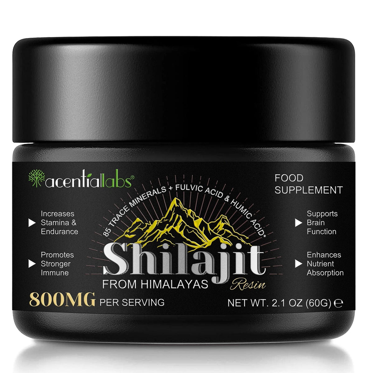 100% Pure Himalayan Shilajit Resin – Organic Fulvic Acid Soft Resin