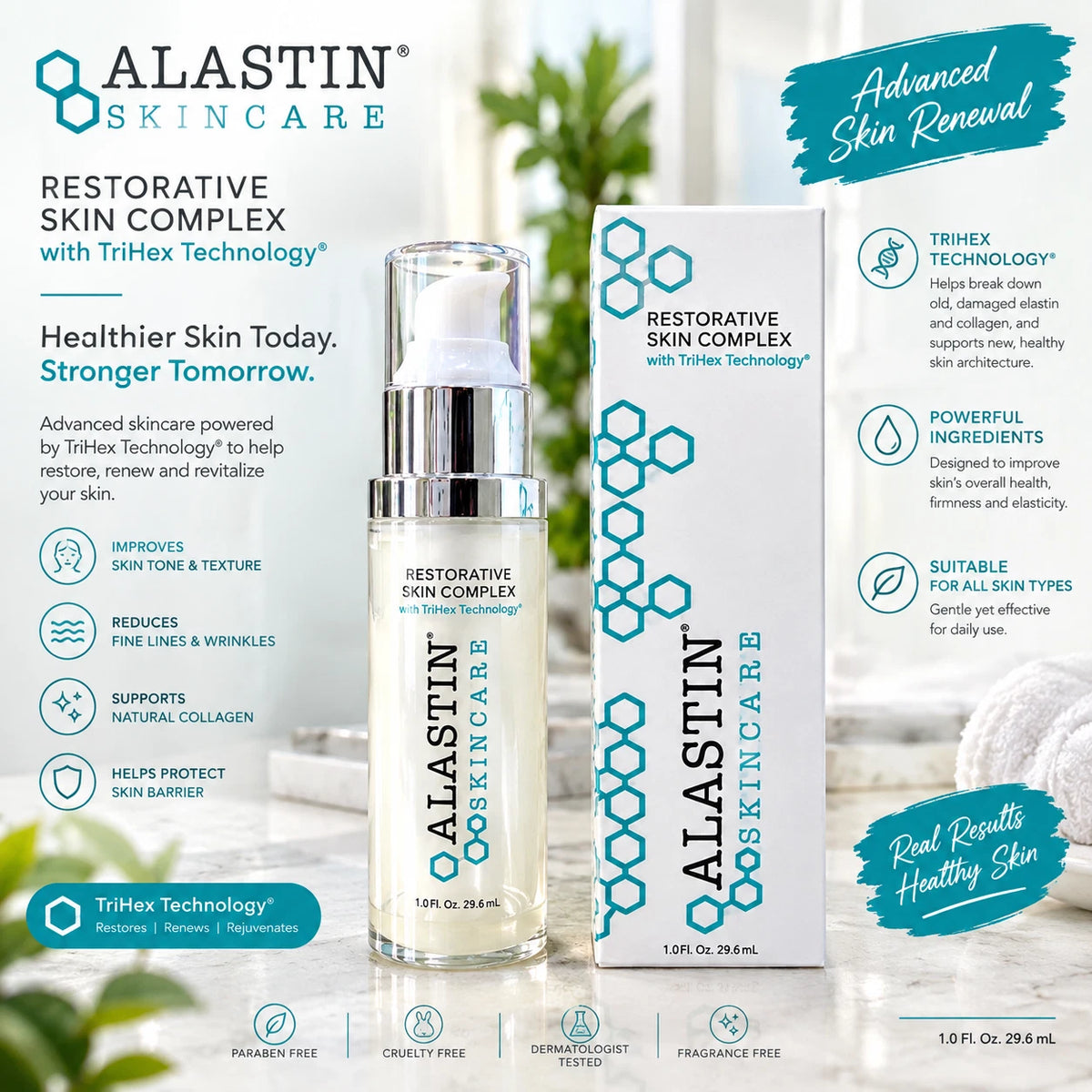ALASTIN Restorative Skin Complex Cream 1oz Anti-Aging