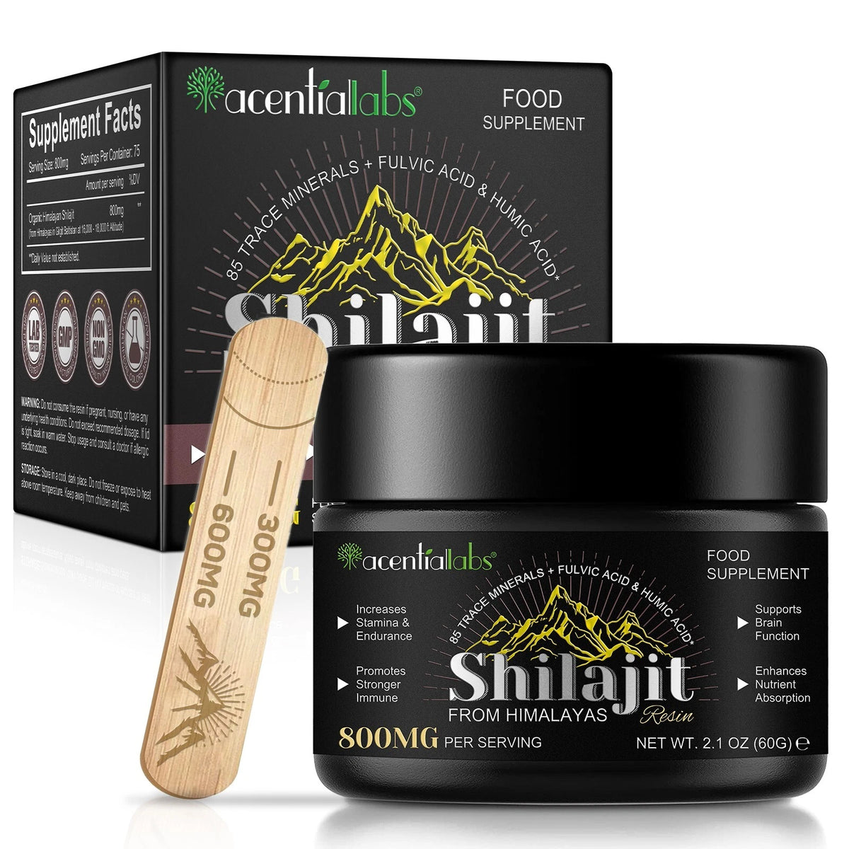 100% Pure Himalayan Shilajit Resin – Organic Fulvic Acid Soft Resin