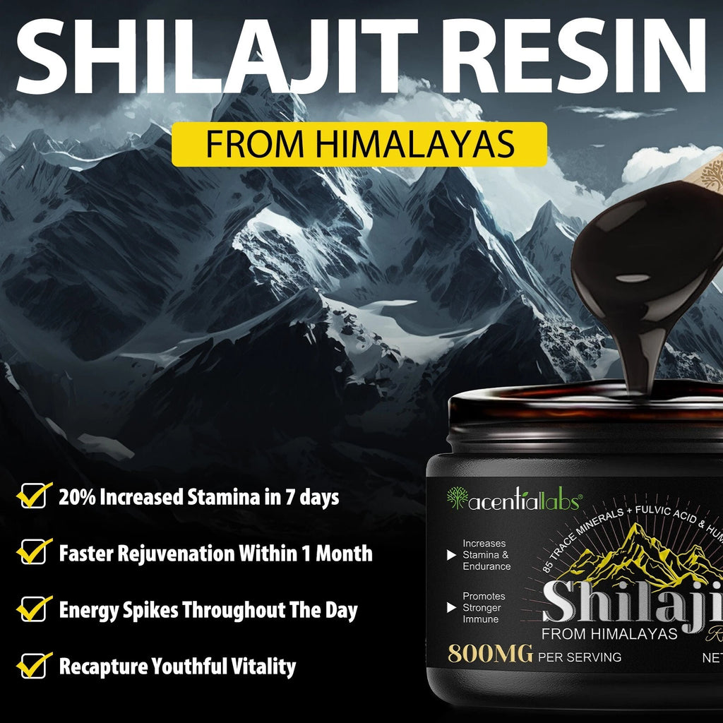 100% Pure Himalayan Shilajit Resin – Organic Fulvic Acid Soft Resin