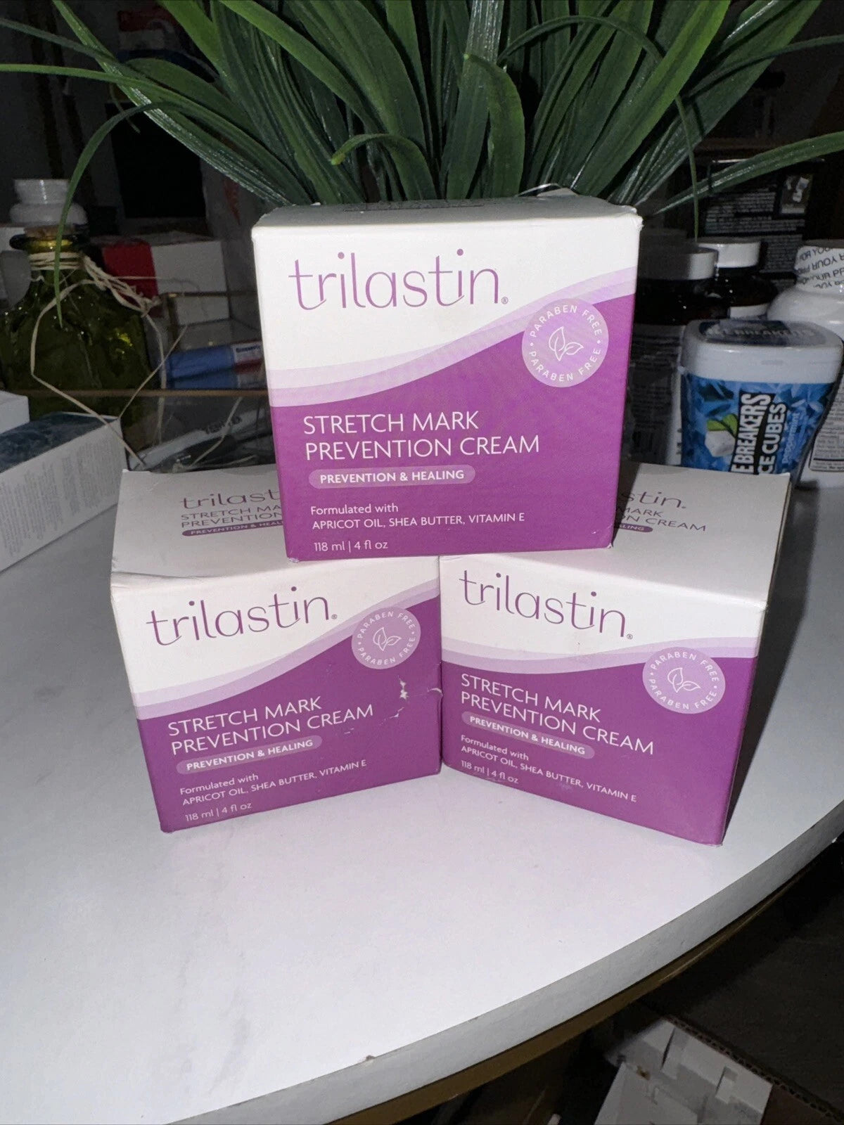 TriLASTIN Maternity Stretch Mark Prevention & Healing Cream 4oz - New
