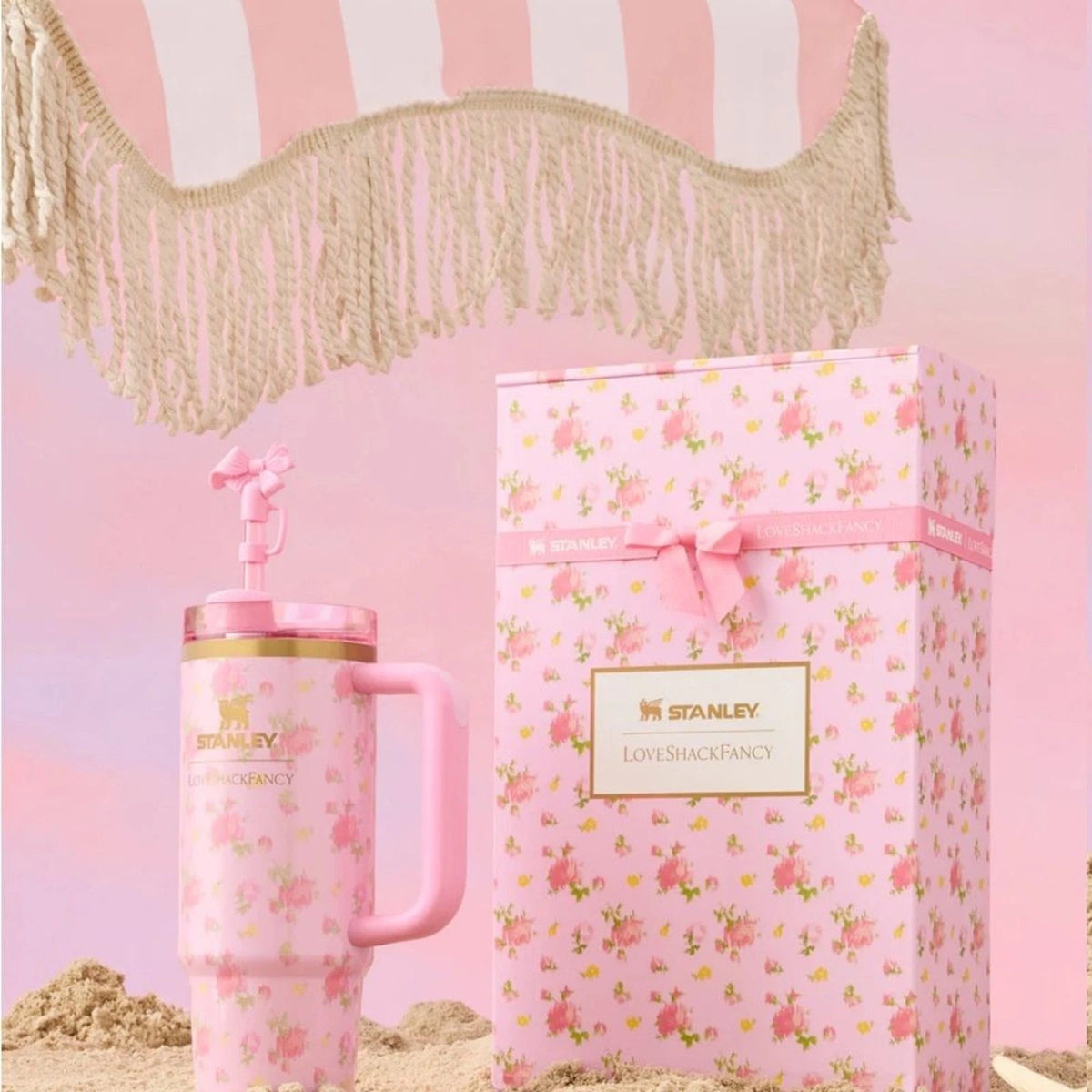Stanley x LoveShackFancy Ibiza Sunset Quencher H2.0 40oz Tumbler