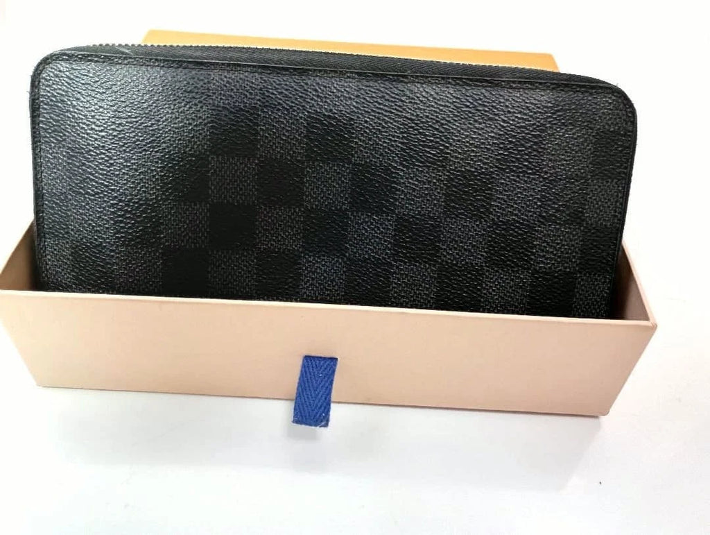 Louis Vuitton Damier Graphite Zippy Wallet Organizer – Designer Travel Wallet