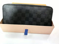 Louis Vuitton Damier Graphite Zippy Wallet Organizer – Designer Travel Wallet