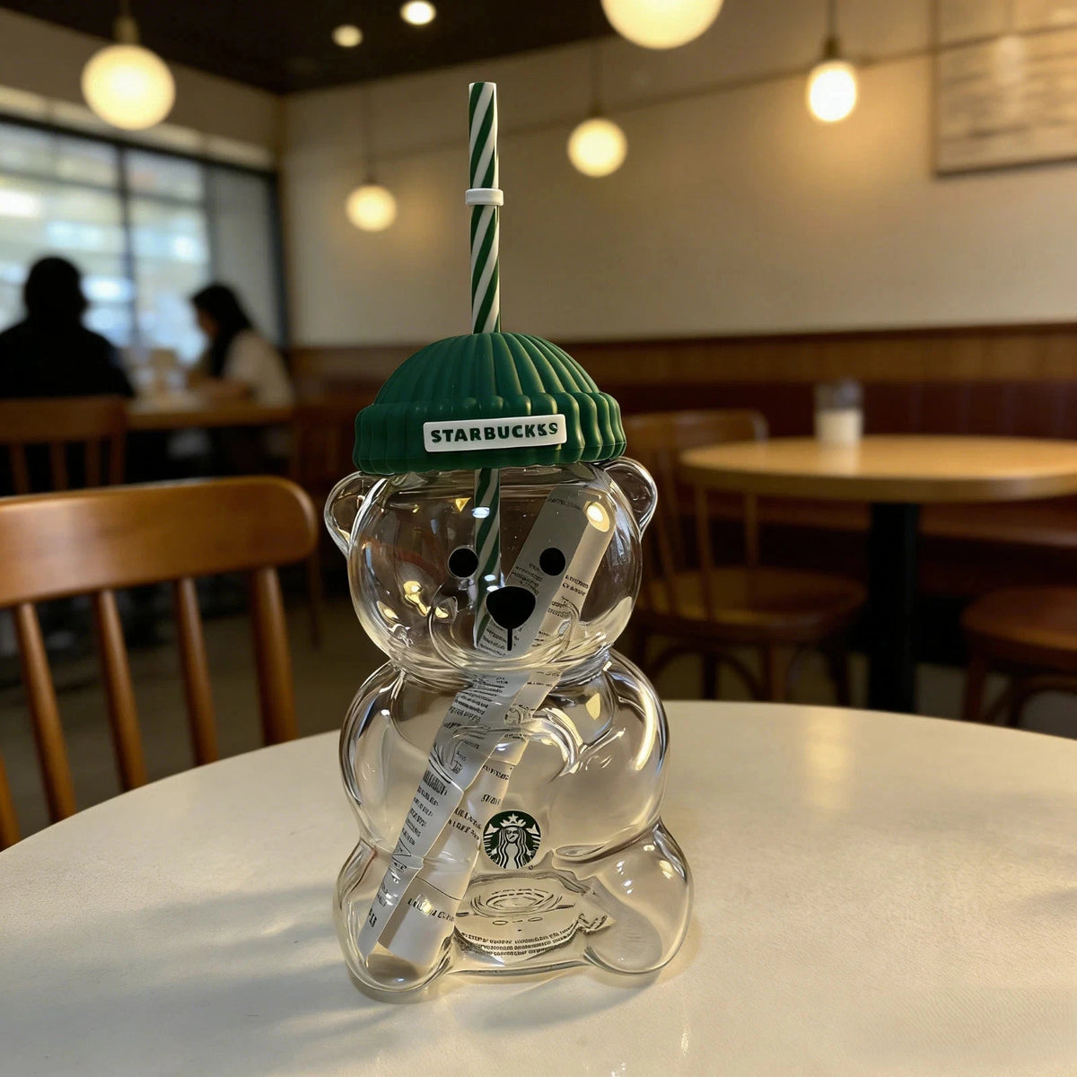Starbucks Bearista Limited Edition Bear Glass Cold Cup – Rare
