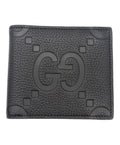 Gucci GG Jumbo Black Leather Bi-Fold Wallet 739479 203887