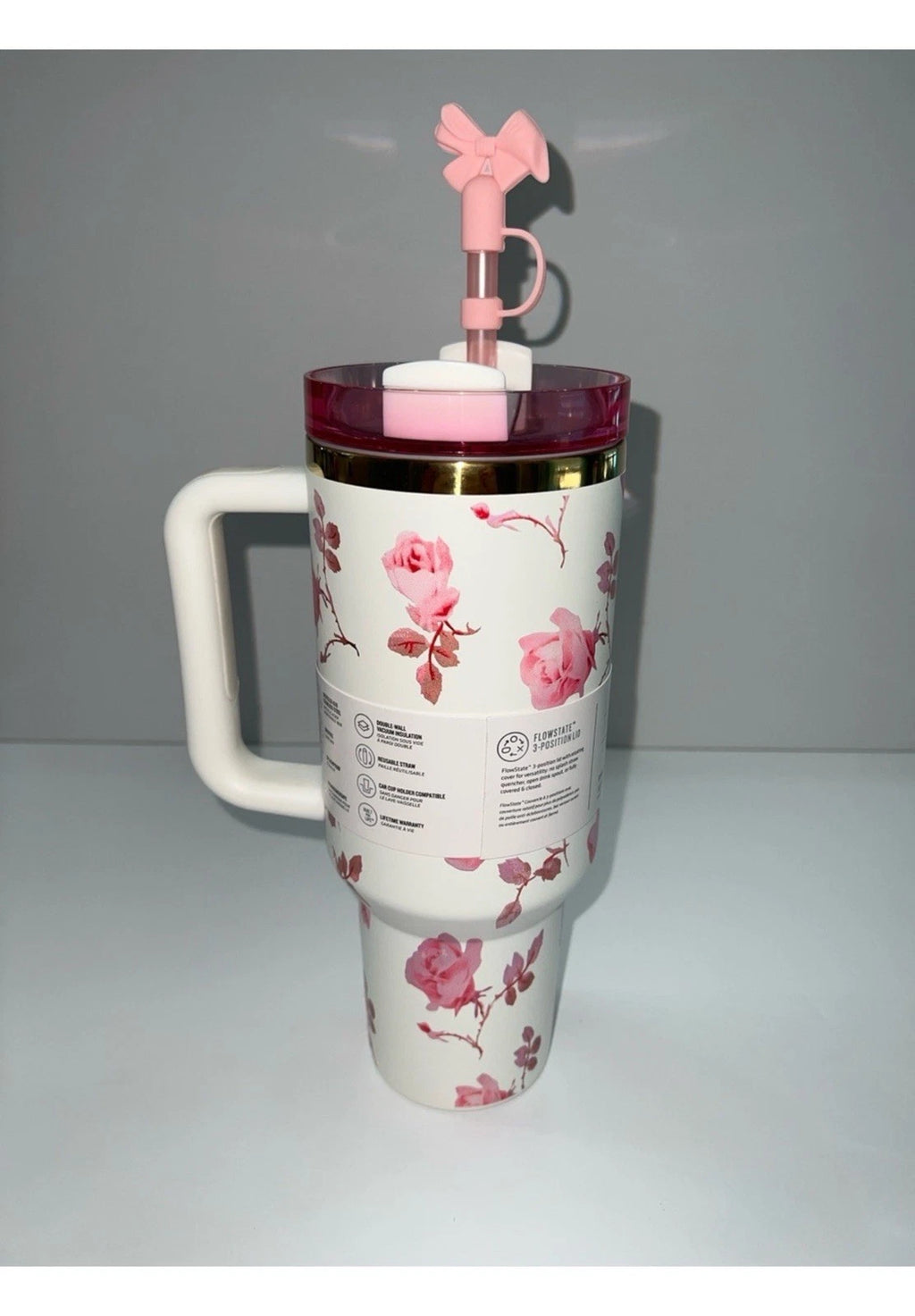 Stanley x LoveShackFancy Rosa Bow Pink Quencher H2.0 40oz