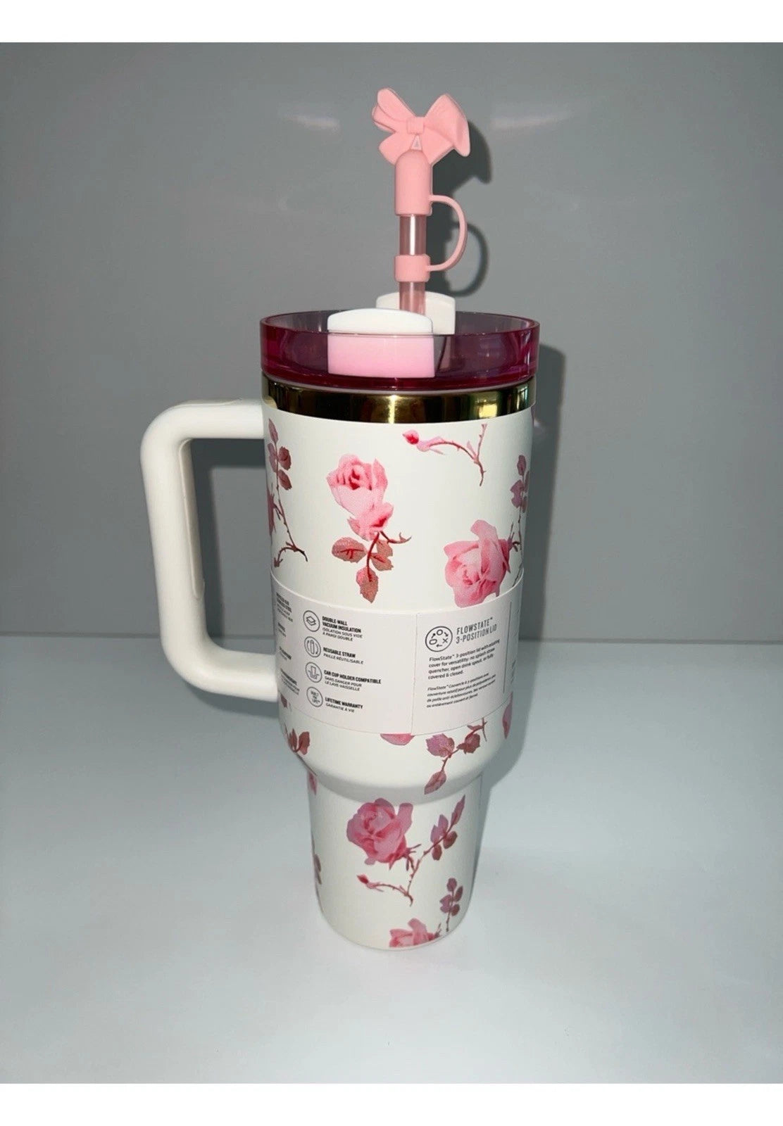 Stanley x LoveShackFancy Rosa Bow Pink Quencher H2.0 40oz