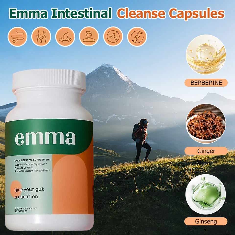 Emma 60 Capsules Digestive Gut Health Energy & Antioxidant Supplement