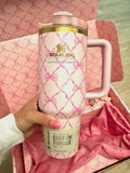 Stanley x LoveShackFancy Pink Bow Quencher H2.0 40oz Tumbler
