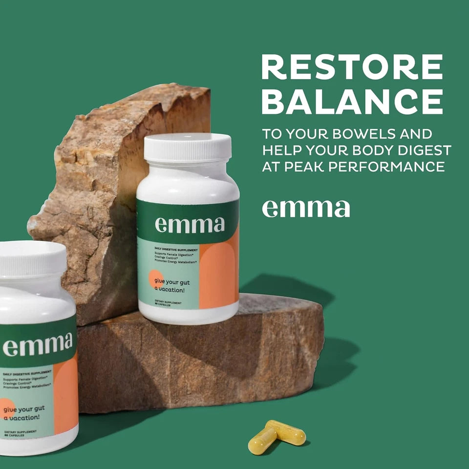 Emma 60 Capsules Digestive Gut Health Energy & Antioxidant Supplement