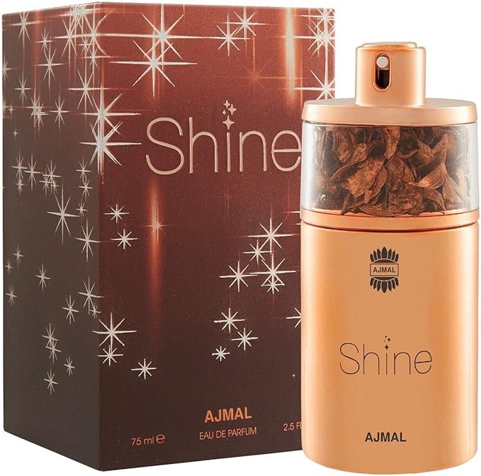 Ajmal Shine for Women Eau de Parfum 75ml – Fruity Floral Scent with Pomegranate, Peony & Powdery Notes