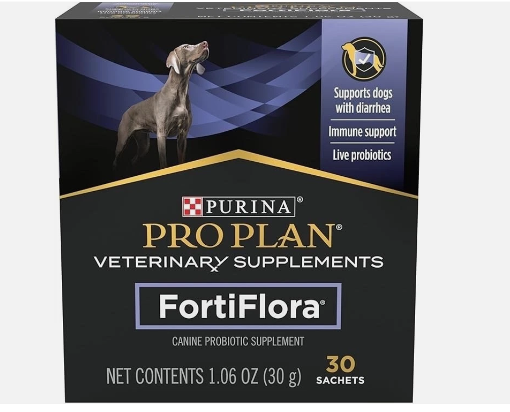 Purina Pro Plan FortiFlora Probiotic for Dogs – Digestive Health Supplement 30 Sachets