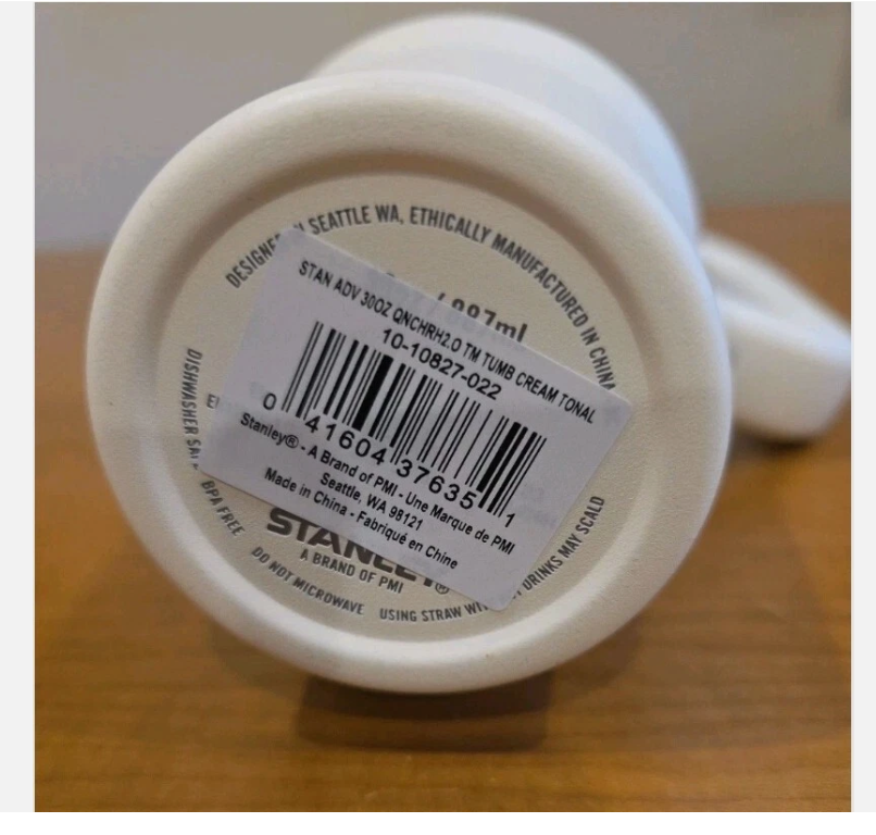 Stanley Quencher H2.0 FlowState 30oz Tumbler – Cream Insulated Travel Cup